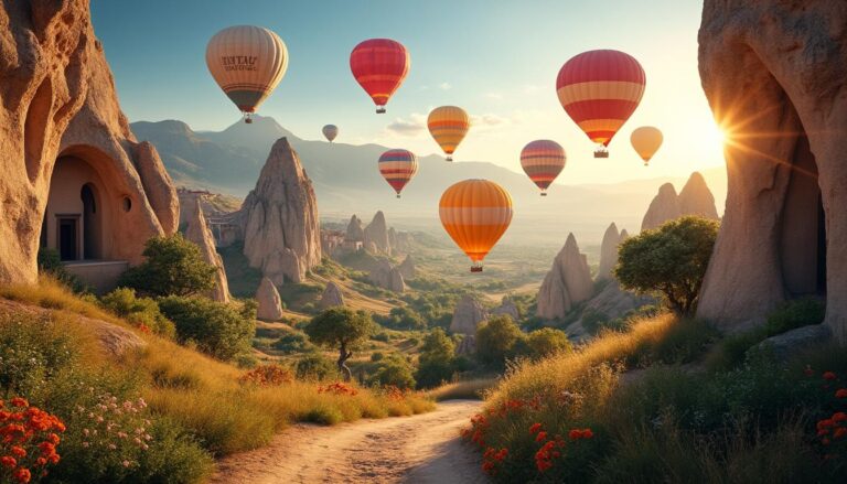 explorez la cappadoce en 3 jours avec notre itinéraire complet. découvrez ses paysages uniques, ses montgolfières majestueuses et son patrimoine historique pour un voyage inoubliable.