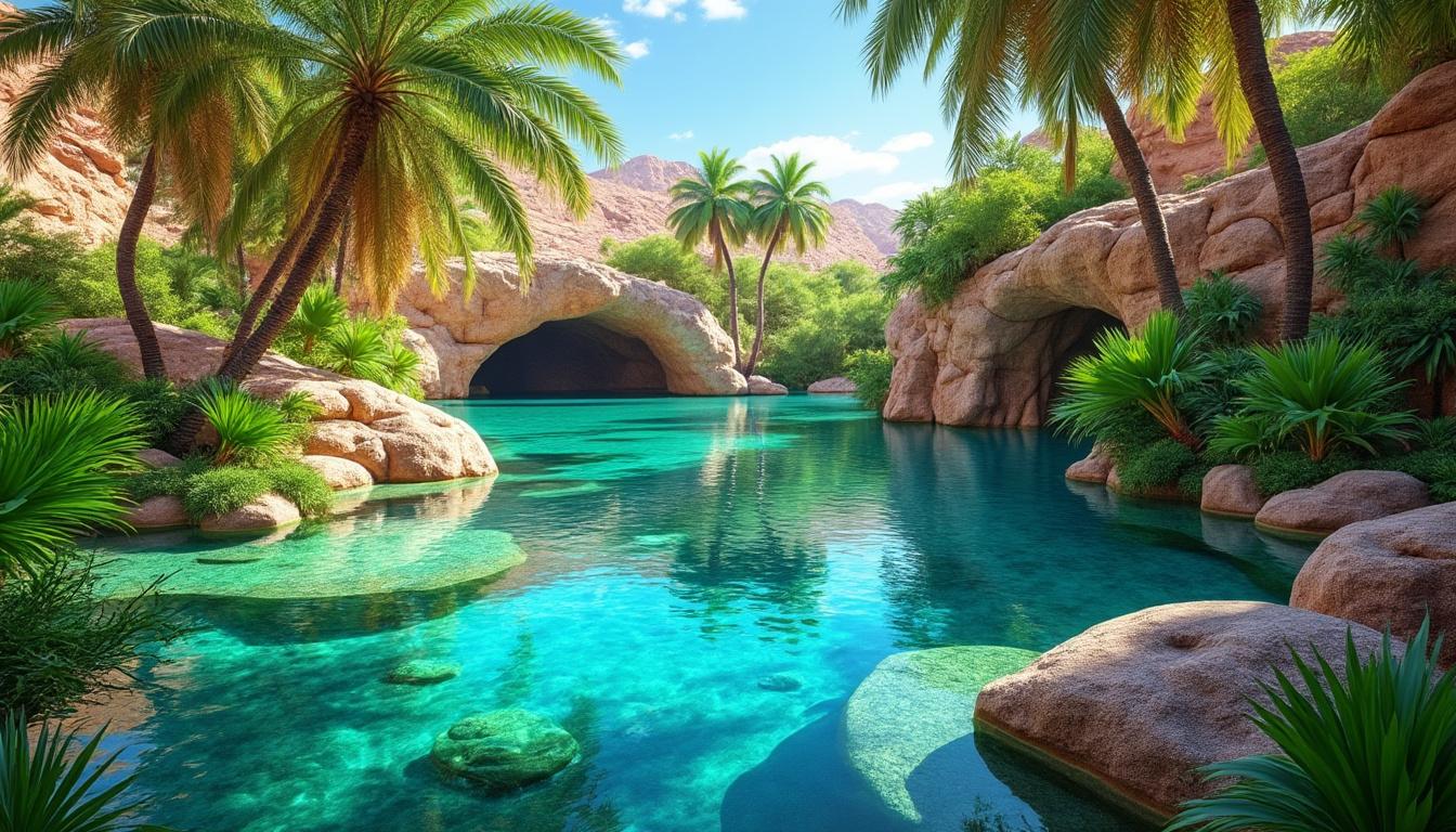 plongez dans un voyage inoubliable à travers des oasis naturelles époustouflantes, où émerveillement et beauté exceptionnelle vous attendent à chaque détour.