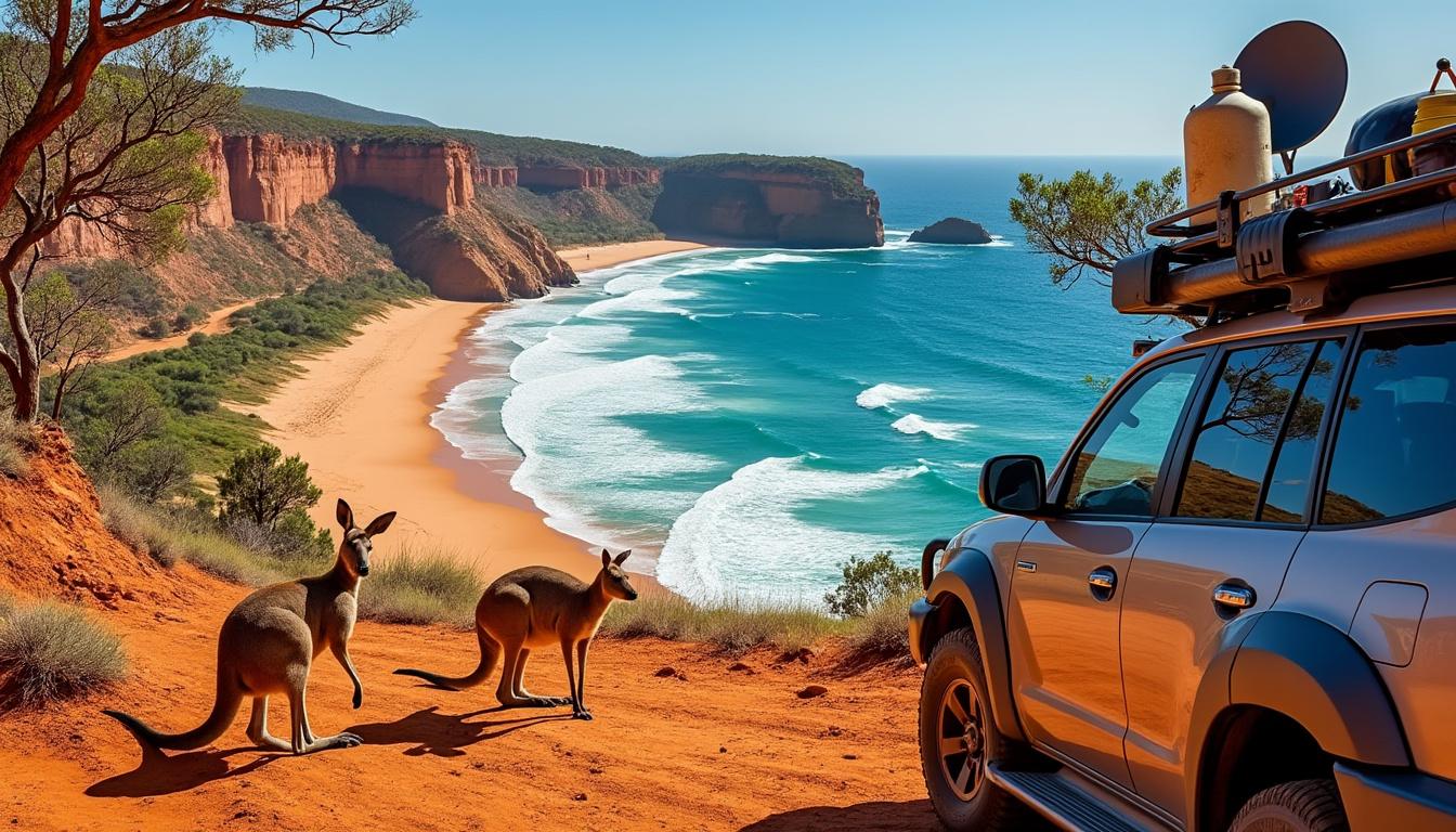 découvrez mon aventure de 3 semaines en road-trip à travers l'australie avec un itinéraire complet, des paysages époustouflants et des conseils pratiques pour un voyage inoubliable.