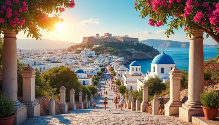 découvrez un voyage de 15 jours en grèce, alliant l'exploration historique d'athènes à la beauté envoûtante des îles des cyclades. plages, culture et aventures vous attendent.