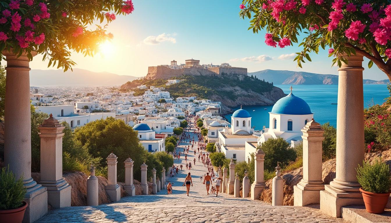 découvrez un voyage de 15 jours en grèce, alliant l'exploration historique d'athènes à la beauté envoûtante des îles des cyclades. plages, culture et aventures vous attendent.