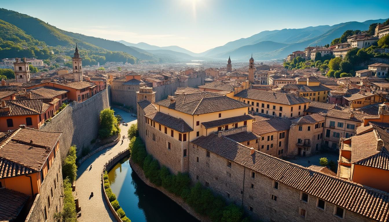 explorez bergame avec notre itinéraire détaillé et profitez d'une carte interactive pour ne rien manquer de cette charmante ville italienne.
