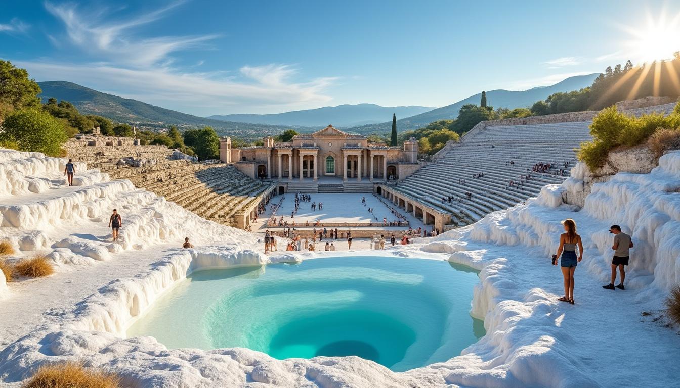 découvrez pamukkale et hiérapolis en turquie grâce à ce guide pratique rempli d'astuces pour une visite inoubliable entre sources thermales, paysages uniques et sites historiques.