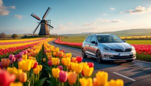 découvrez un voyage inoubliable en voiture à travers les magnifiques champs de tulipes éclatantes des pays-bas, un spectacle coloré et emblématique à ne pas manquer.