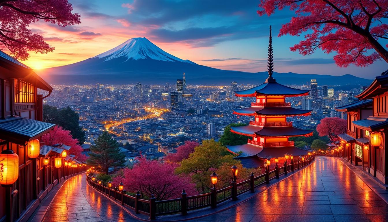 explorez le japon en 14 jours avec notre guide complet incluant un itinéraire détaillé et des conseils pour gérer votre budget efficacement.
