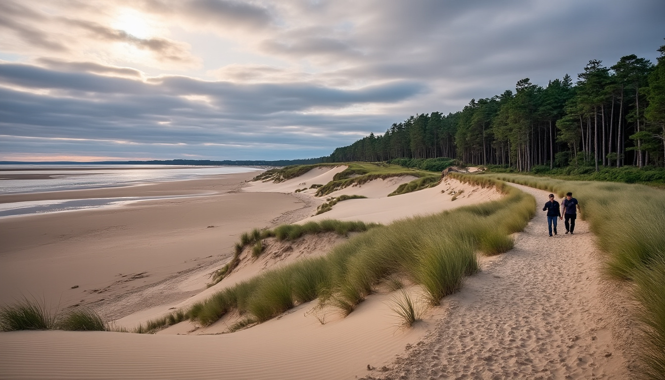partez pour une exploration pédestre inoubliable au cœur des dunes préservées de la slack, un havre de nature intacte offrant des paysages uniques et une biodiversité remarquable.