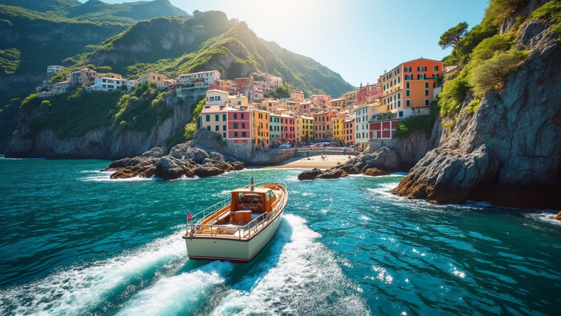 découvrez les cinque terre autrement en explorant ses villages colorés depuis la mer lors d'une aventure en bateau inoubliable alliant paysages spectaculaires et moments d'évasion.