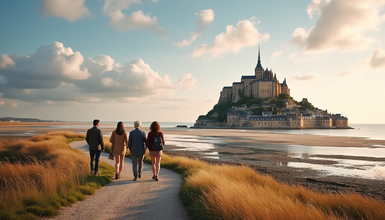 partez à la découverte du mont saint-michel avec un voyage en groupe inoubliable, alliant histoire, paysages magnifiques et moments partagés.