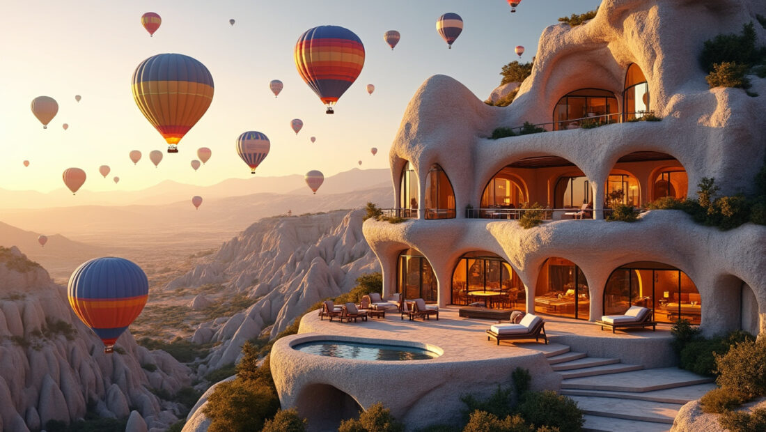 explorez les hôtels d'exception à göreme en cappadoce pour un séjour inoubliable en turquie en 2026, entre paysages féeriques et envolées en montgolfières.