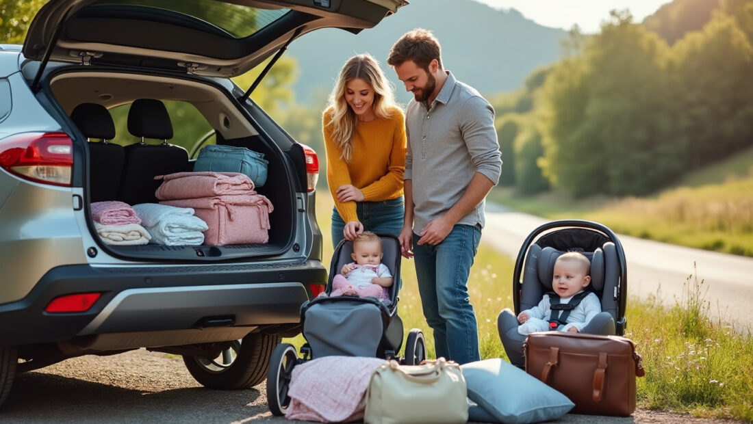 préparez votre premier road trip avec bébé grâce à nos conseils pratiques : itinéraire, pauses, bagages et astuces pour voyager sereinement.