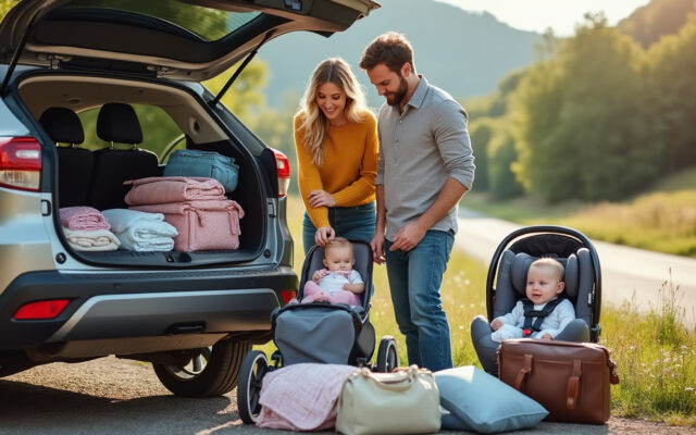 préparez votre premier road trip avec bébé grâce à nos conseils pratiques : itinéraire, pauses, bagages et astuces pour voyager sereinement.