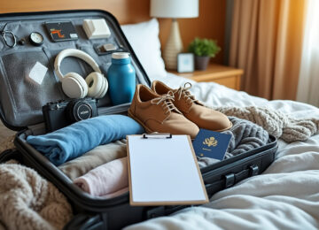 préparez sereinement un long voyage grâce à notre liste complète et indispensable : vérifiez vos affaires et téléchargez votre checklist pour ne rien oublier.